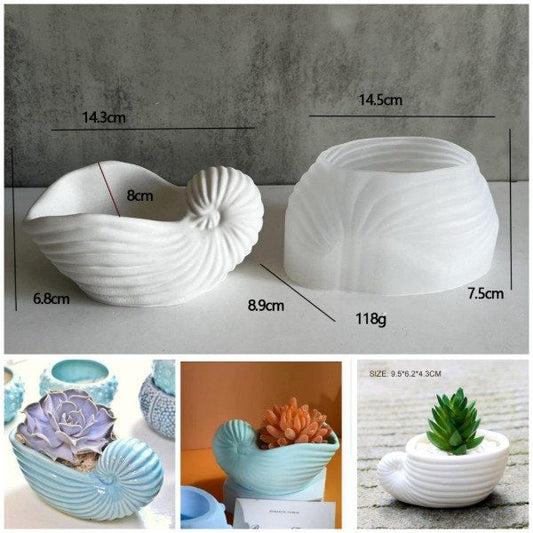 Shell Planter Mold CRM029