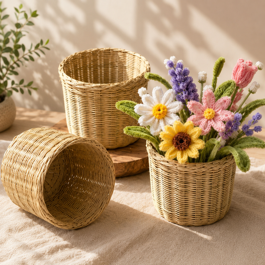 PI191 Bamboo Bucket Size: 4.2x5 inch Approx