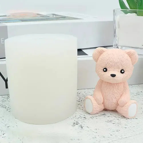 Textured Teddy Bear Mold GB006