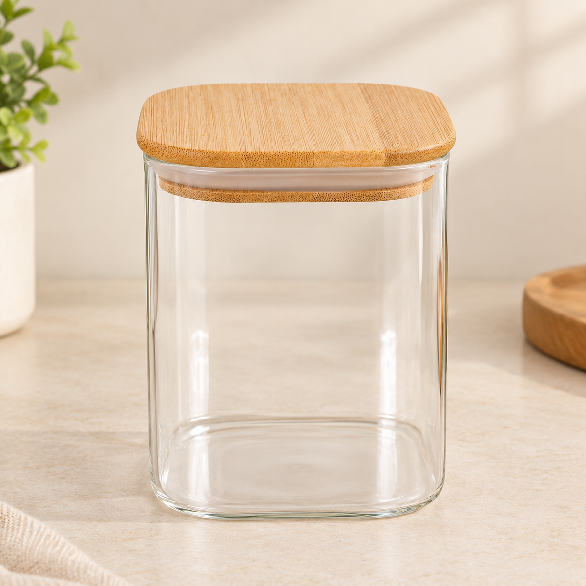 Clear long square jar(Pack of 3)