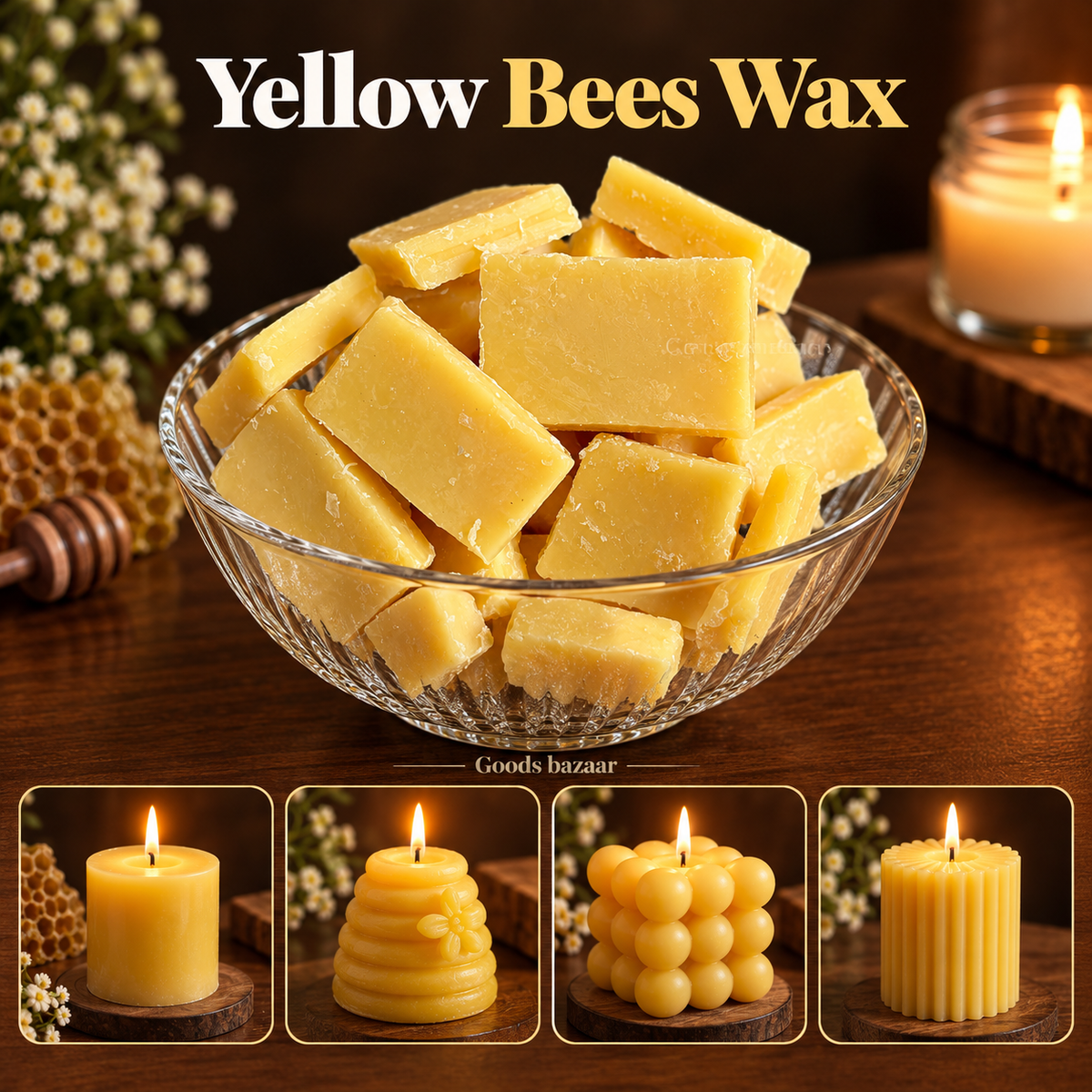 Candle Wax Yellow Bees Wax - WX006