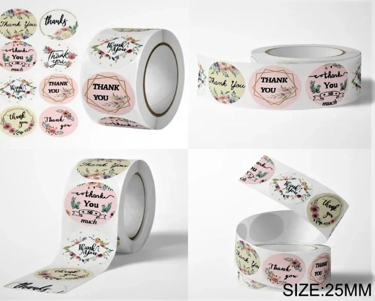 Thank You Sticker V AC015  (Pack Of 10)