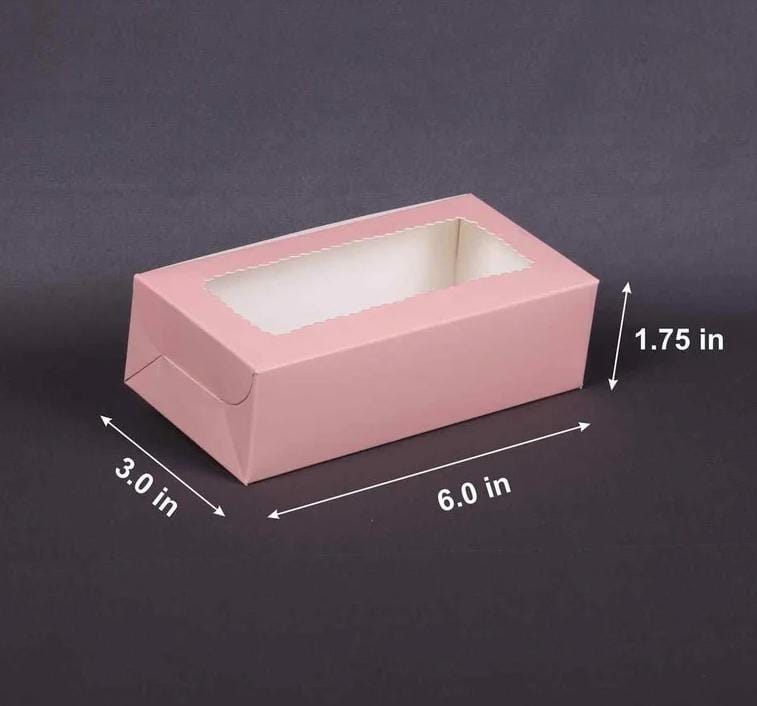 Rectangle window peach box PI108(PACK OF 10)