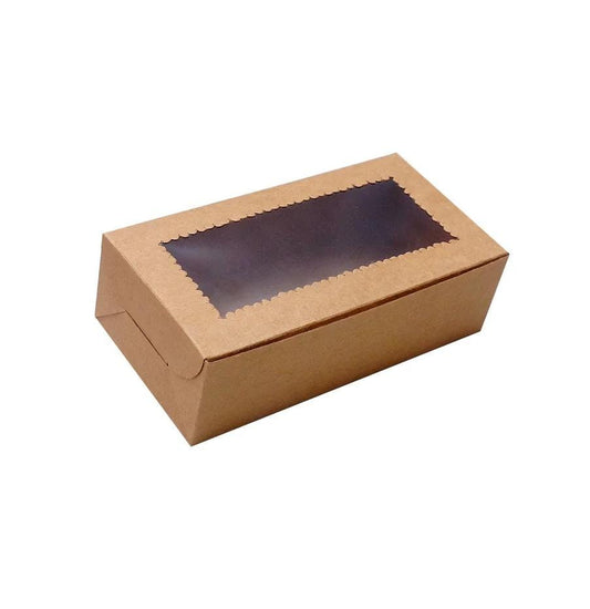 Rectangle window brown box PI107(PACK OF 10)