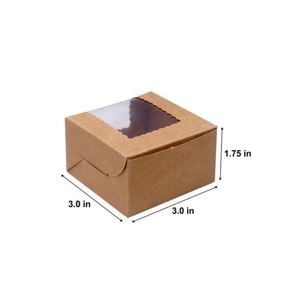 Small window brown box PI115 (PACK OF 10)