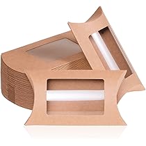 Pillow Box With Window PI072(PACK OF 10)