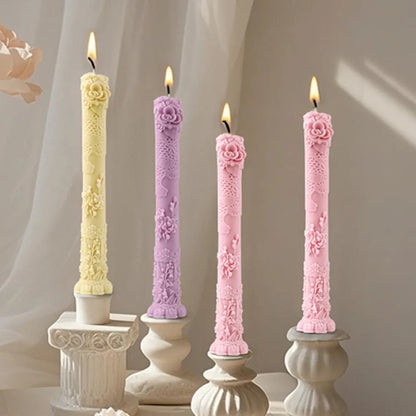 Flower Dinner Candle Mold GB204