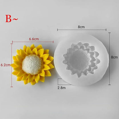 3D Sunflower Mold GB198