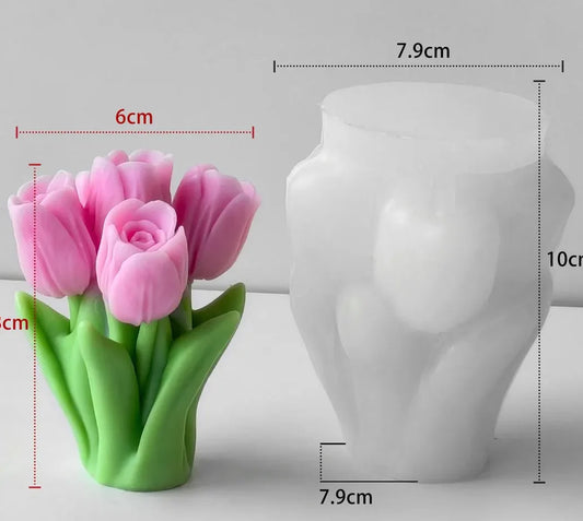GB224Tulip Bouquet With Leaf Mold