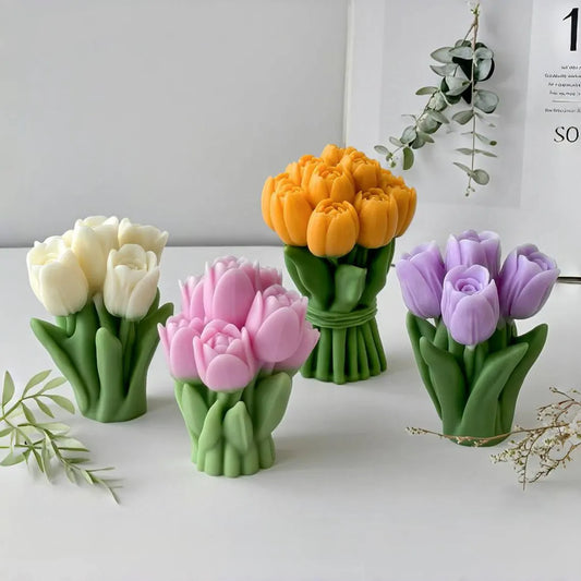 GB224Tulip Bouquet With Leaf Mold