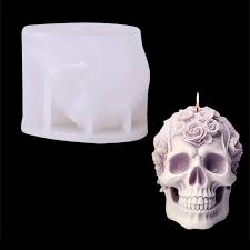 GB256 Floral Skull Mold
