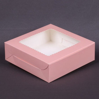 Square window peach box PI103 (Pack of 10)