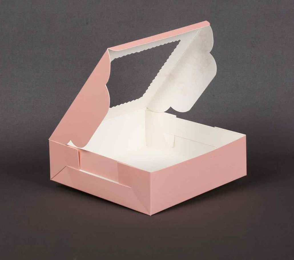 Square window peach box PI103 (Pack of 10)