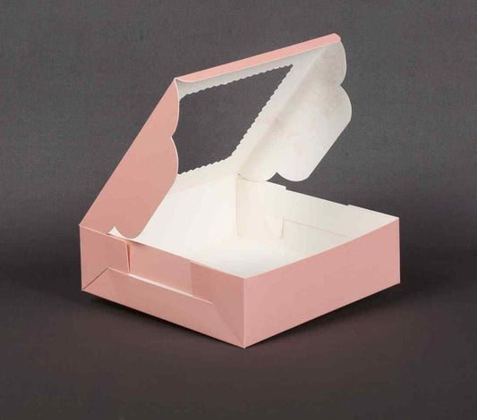 Square window peach box PI103 (Pack of 10)