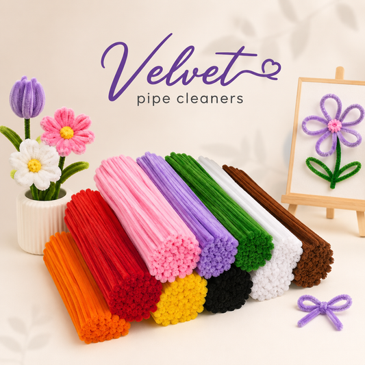 Fluffy Velvet Pipe Cleaners