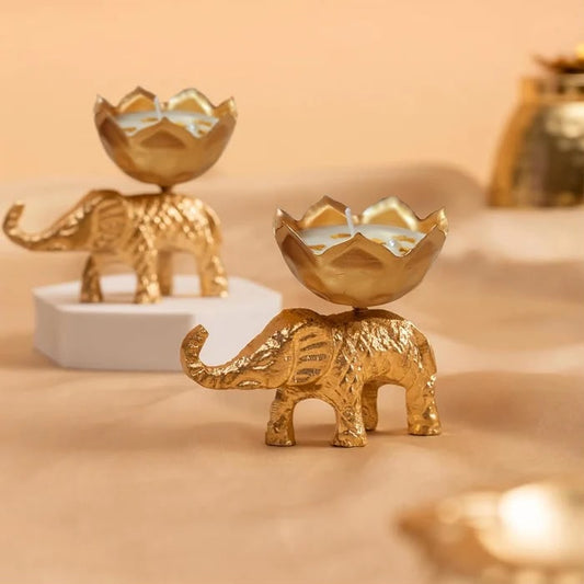 Hathi Candle Urli(1 pc) - CU014