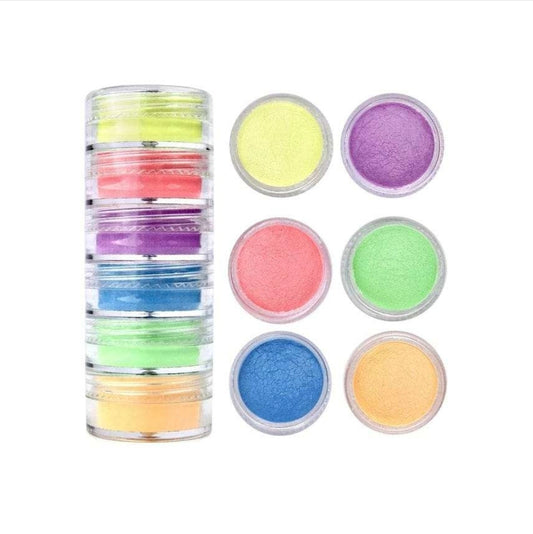 Pastel Mica Powder(Set of 6) - PP004
