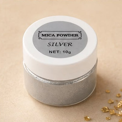 Pearl Mica Powder Silver(10gm) - PP007