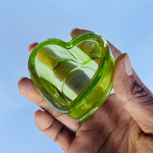 Heart TeaLight Green(Pack of 5) - PI130