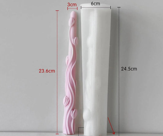 Tulip Taper Candle Mold - GB267