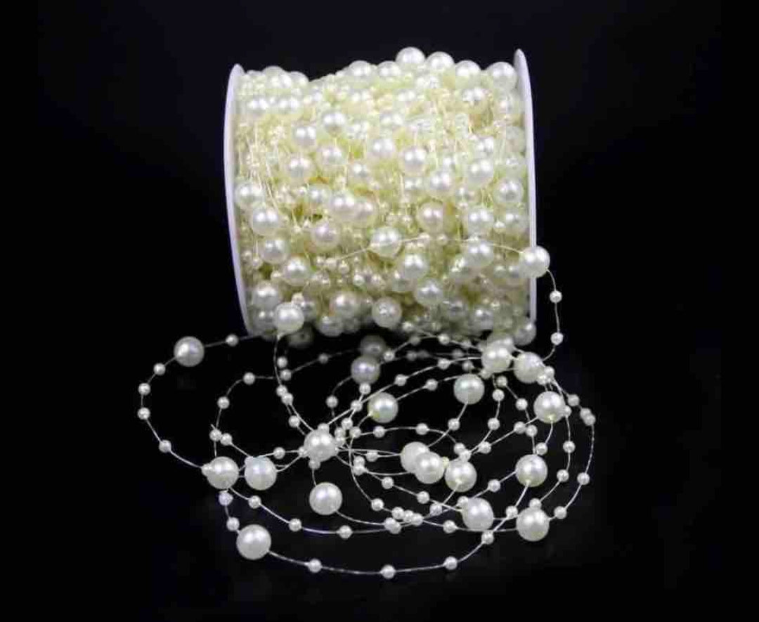 Pearl Beads String [Pack of 5(1 meter each)]