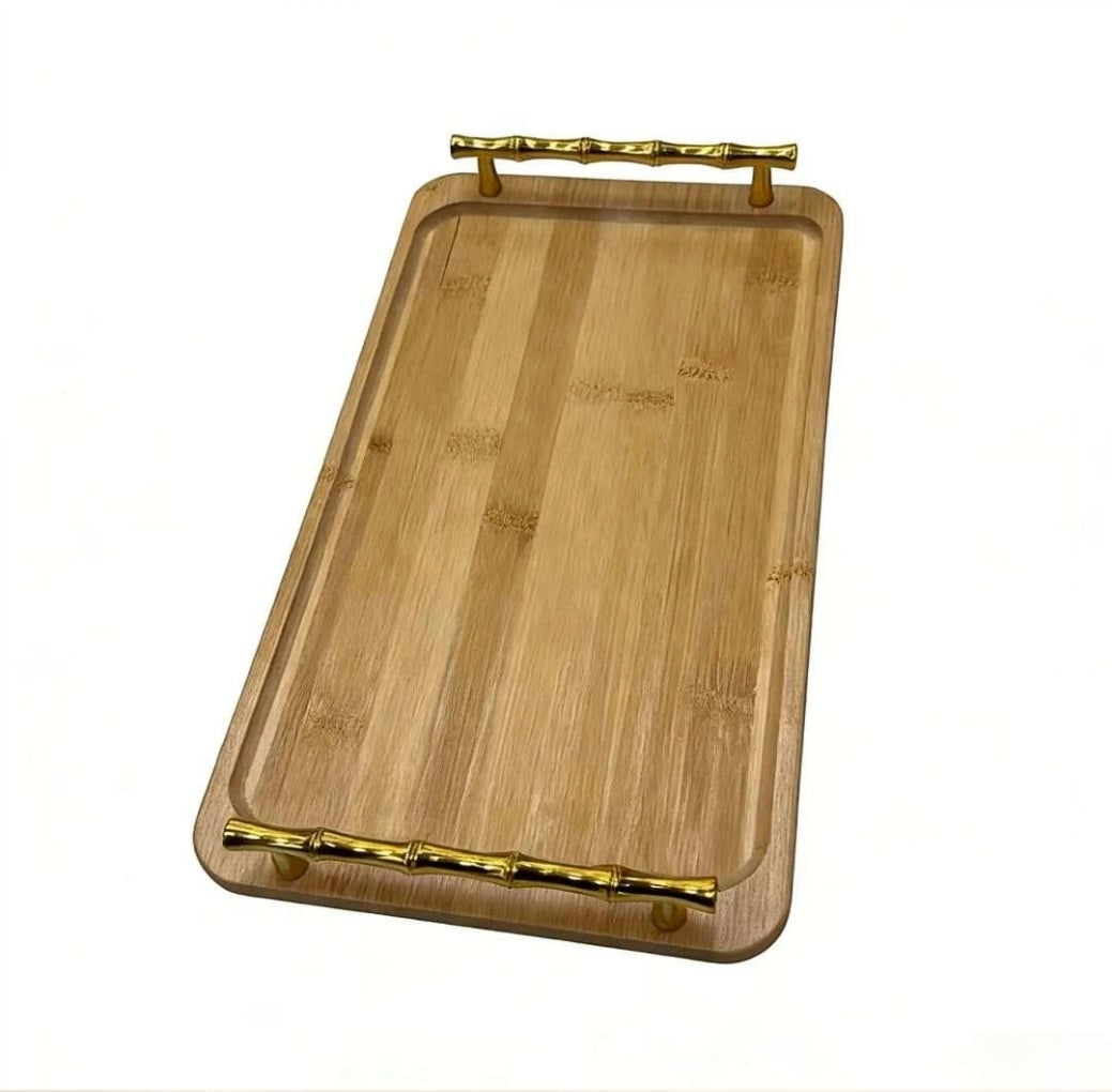 Golden handle tray M(13 inch) - PI214