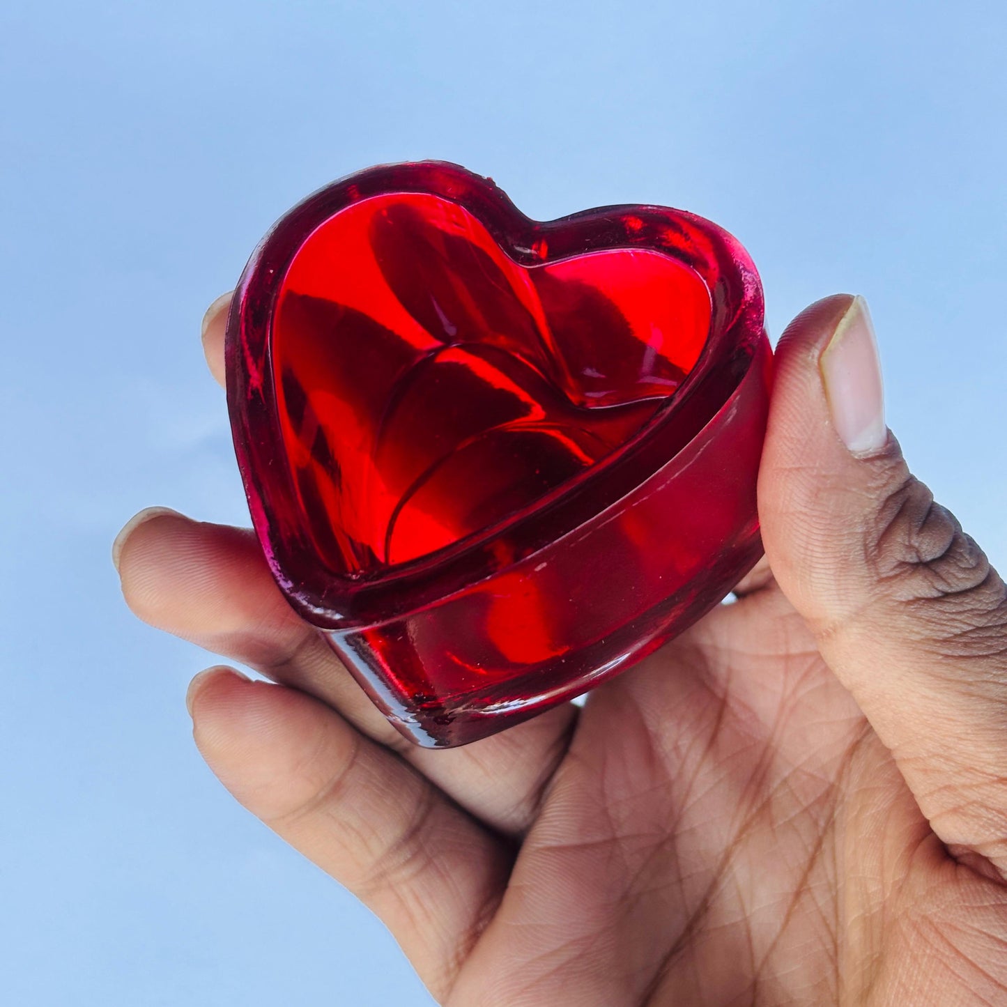 Heart TeaLight Red(Pack of 5) - PI128