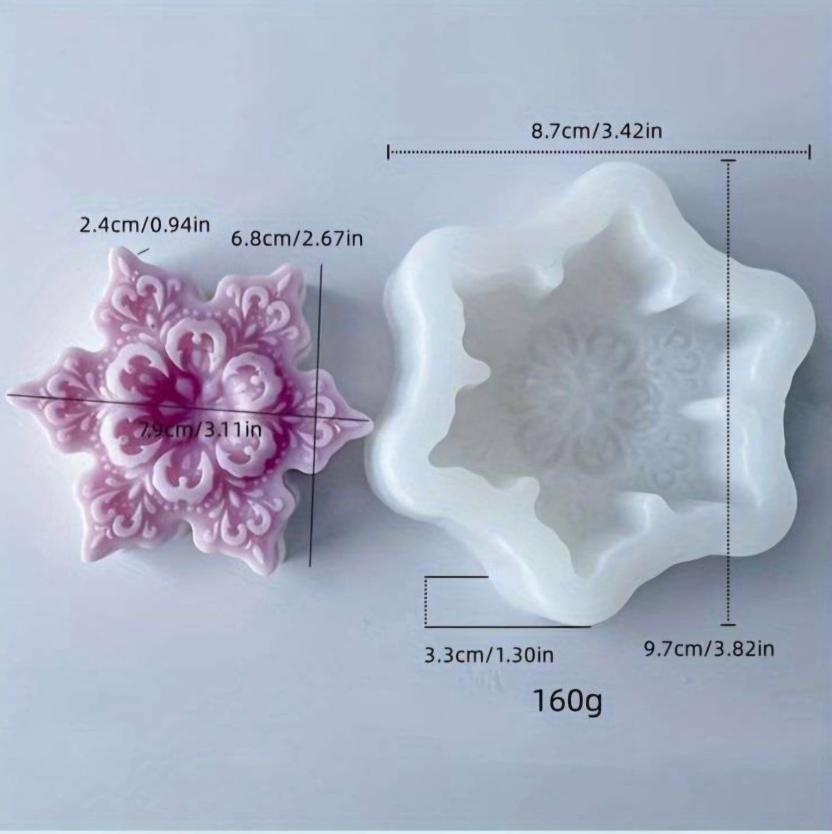 GB229Designer Snowflakes Mold