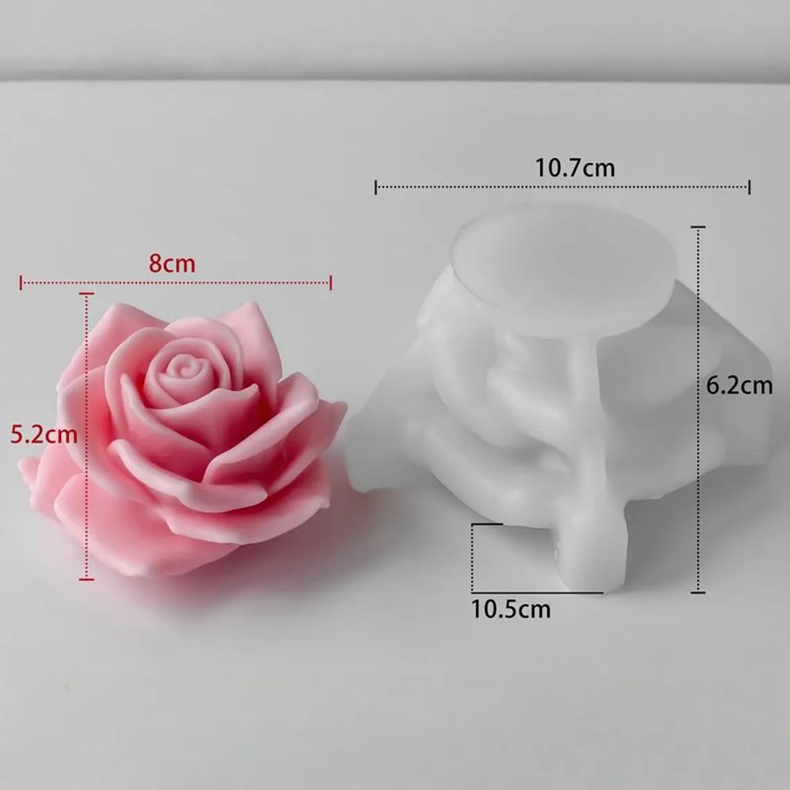 Velvet Rose Candle mold - GB266