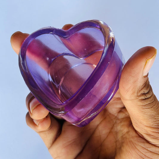 Heart TeaLight Purple(Pack of 5) - PI131