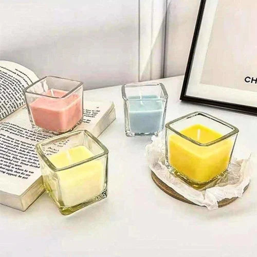 Square Glass Jar PI055  (Pack Of 10)